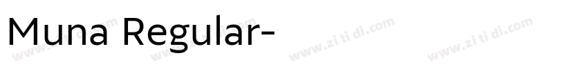 Muna Regular字体转换